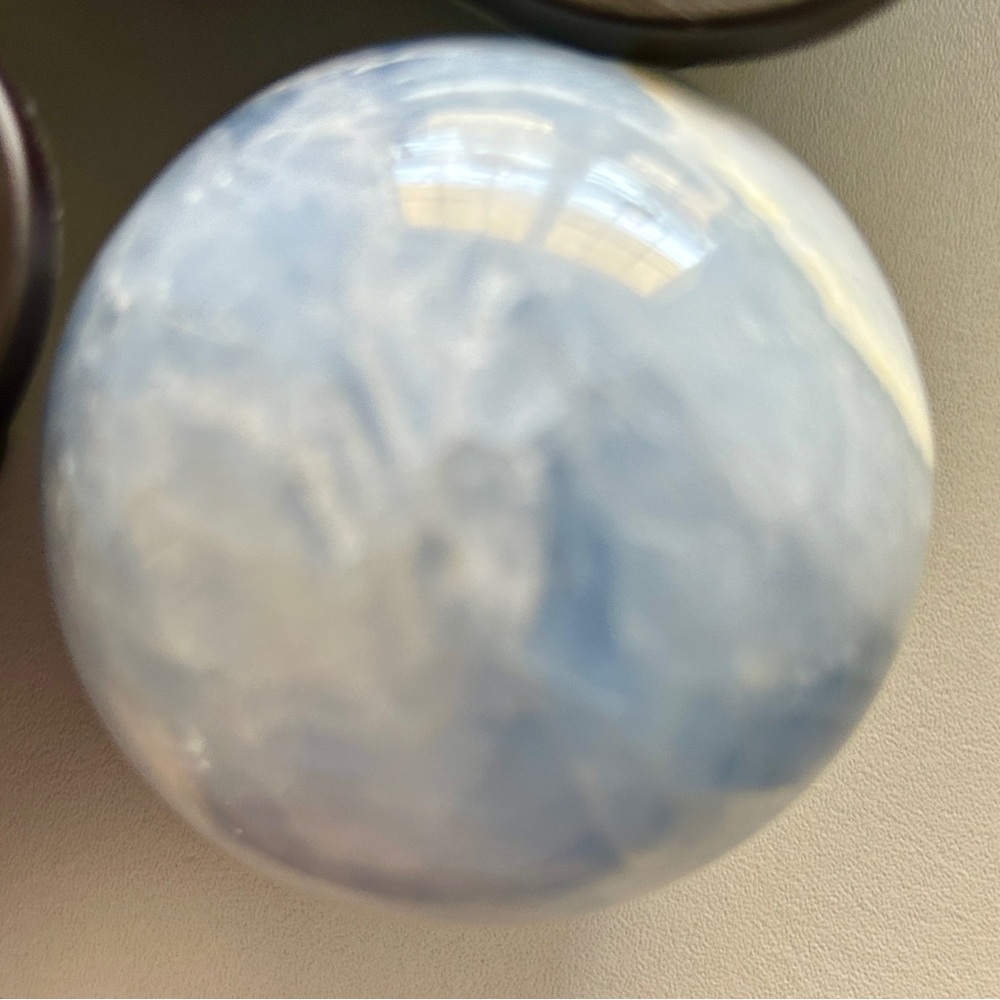 Blue Celestite Sphere-MED